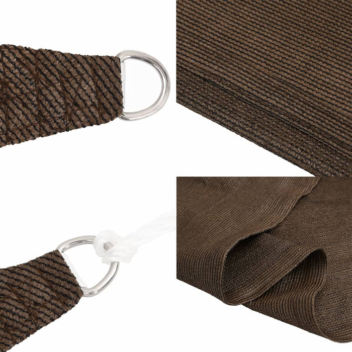 Pânză parasolar, maro, 3x3x4,2 m, HDPE, 160 g/m² WALTI