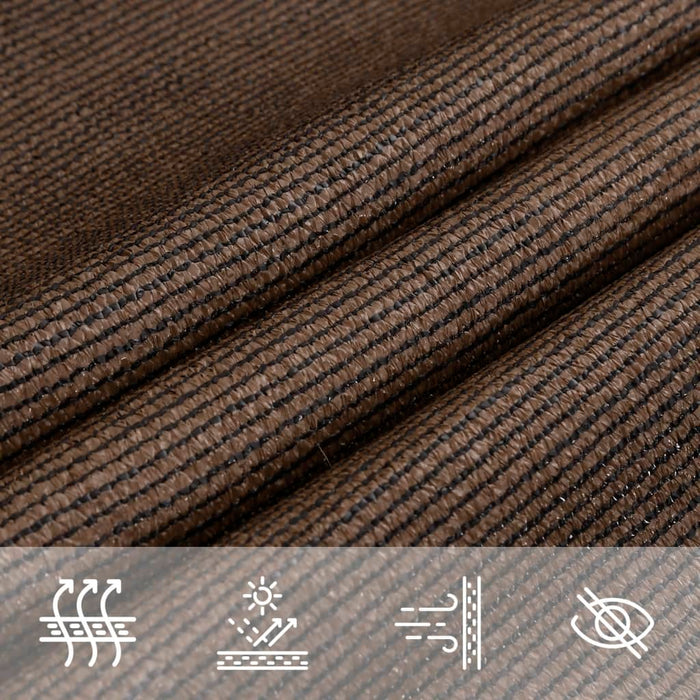 Pânză parasolar, maro, 3x3x4,2 m, HDPE, 160 g/m² WALTI