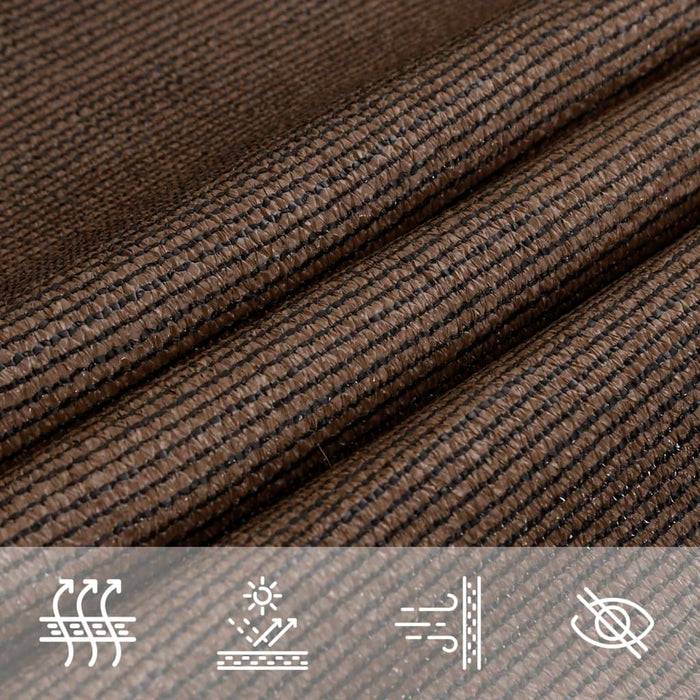 Pânză parasolar, maro, 5x5x6 m, HDPE, 160 g/m² - WALTI WALTI