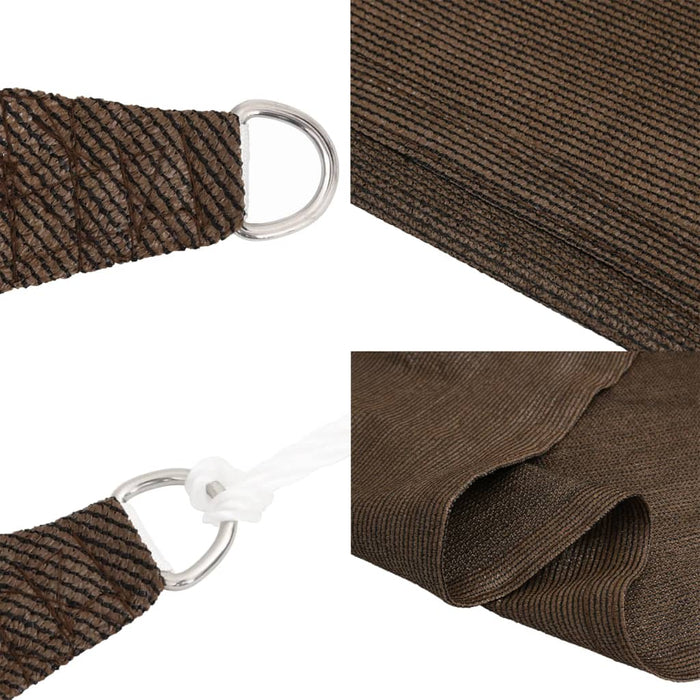 Pânză parasolar, maro, 5x5x6 m, HDPE, 160 g/m² - WALTI WALTI