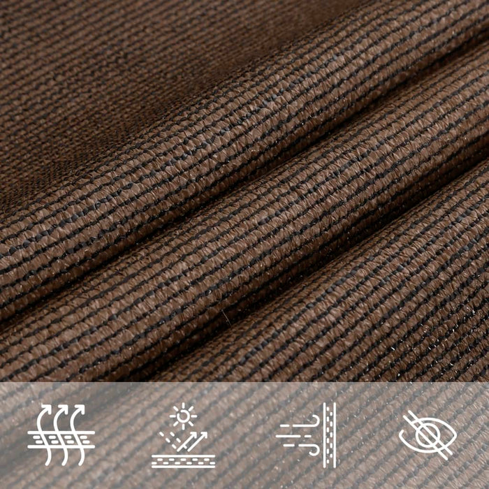 Pânză parasolar, maro, 4x5x6,8 m, HDPE, 160 g/m² WALTI