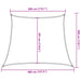 Pânză parasolar, maro, 3/4x3 m, HDPE, 160 g/m² - WALTI WALTI
