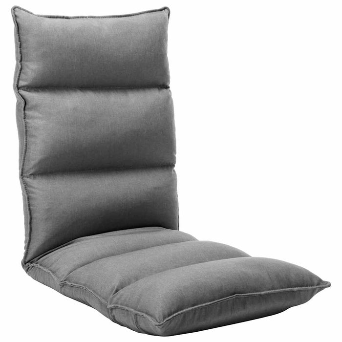 Scaun de podea pliabil, gri deschis, material textil WALTI