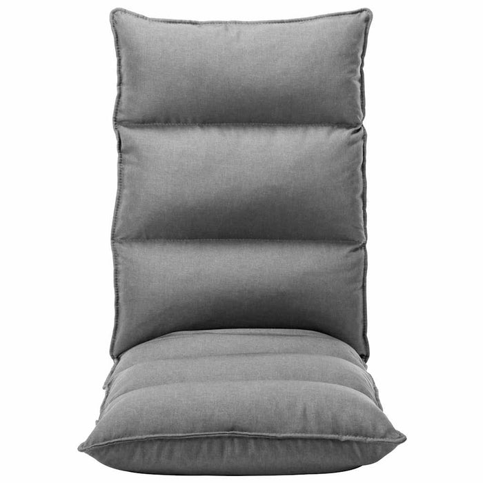 Scaun de podea pliabil, gri deschis, material textil WALTI