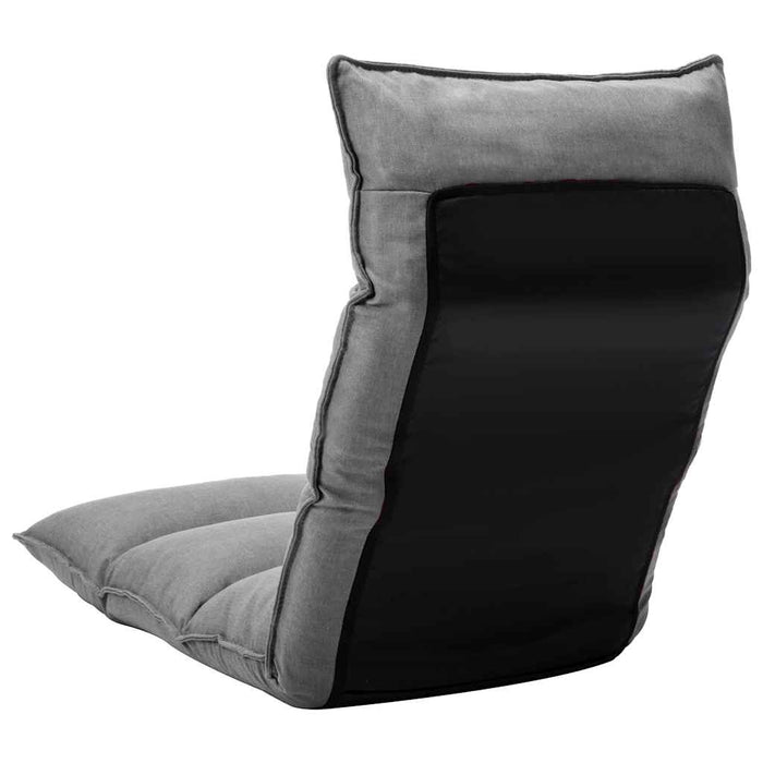 Scaun de podea pliabil, gri deschis, material textil WALTI