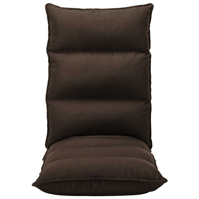 Scaun de podea pliabil, maro, material textil WALTI
