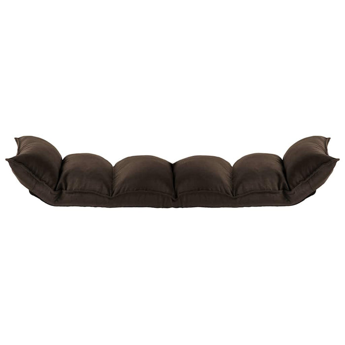 Scaun de podea pliabil, maro, material textil WALTI