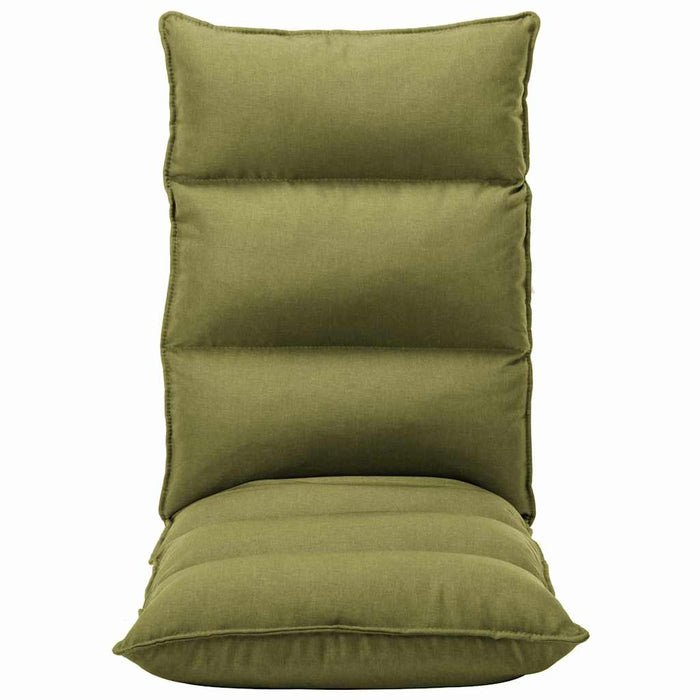 Scaun de podea pliabil, verde, material textil WALTI