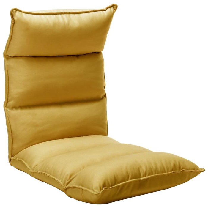 Scaun de podea pliant, galben muștar, material textil - WALTI WALTI