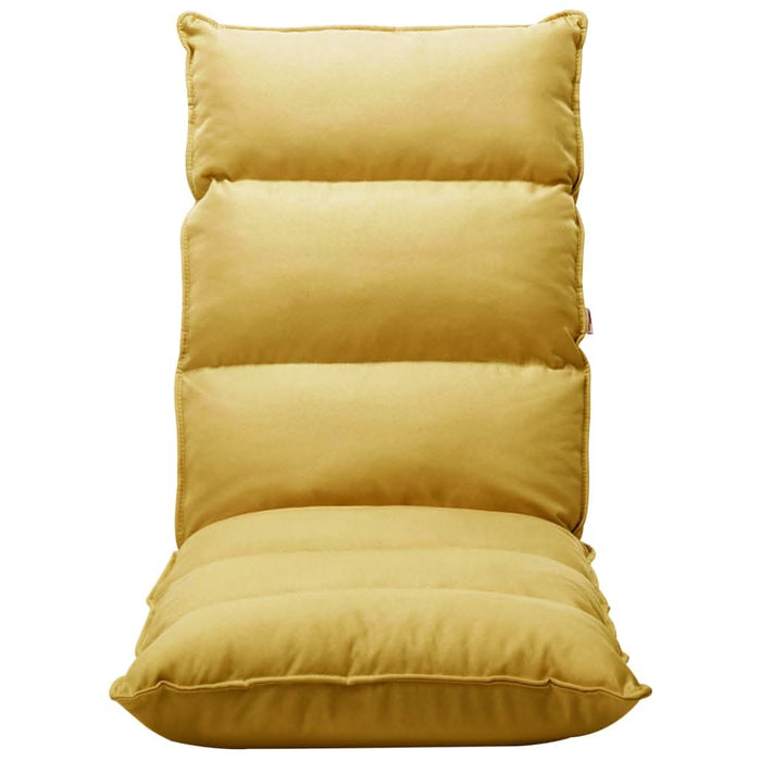 Scaun de podea pliant, galben muștar, material textil - WALTI WALTI