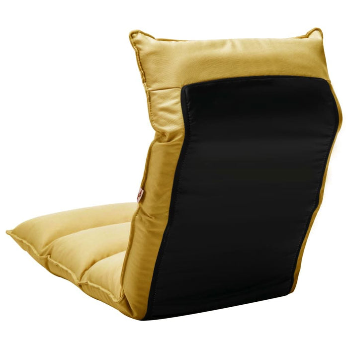 Scaun de podea pliant, galben muștar, material textil - WALTI WALTI