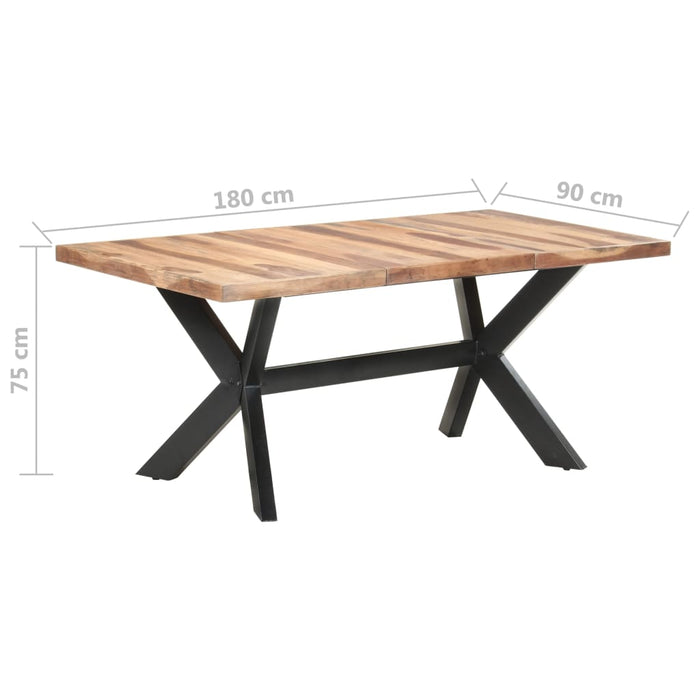 Masă de bucătărie, 180x90x75 cm, lemn masiv cu finisaj miere - WALTI WALTI