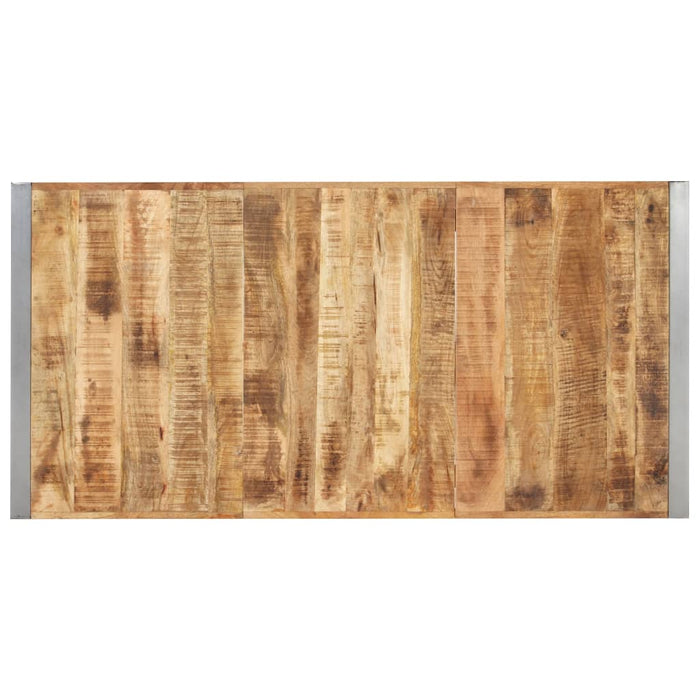 Masă de bucătărie, 160x80x75cm, lemn masiv de mango nefinisat - WALTI WALTI