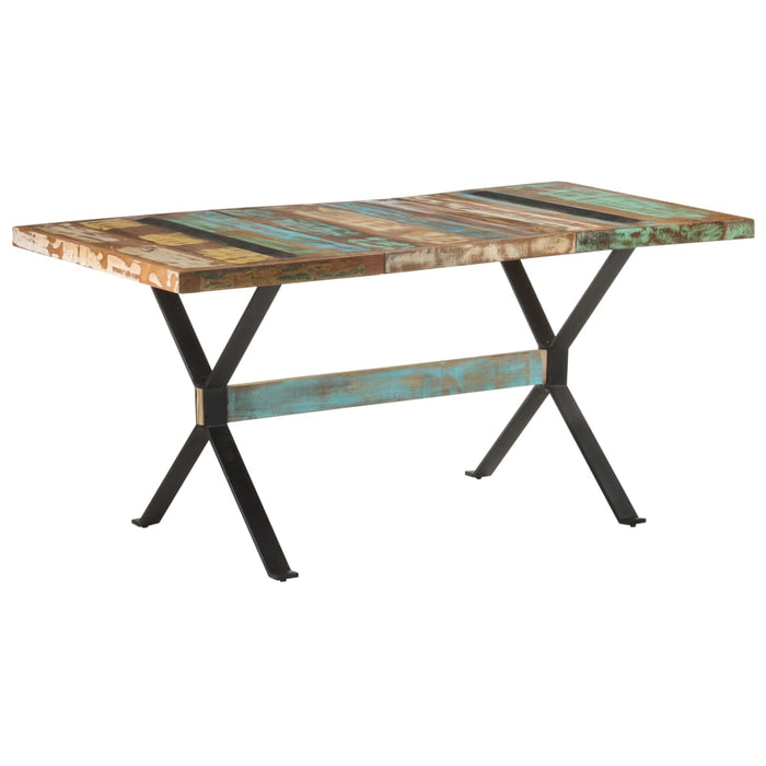 Masă de bucătărie, 160x80x76 cm, lemn masiv reciclat WALTI