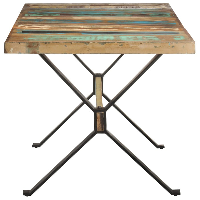 Masă de bucătărie, 160x80x76 cm, lemn masiv reciclat WALTI