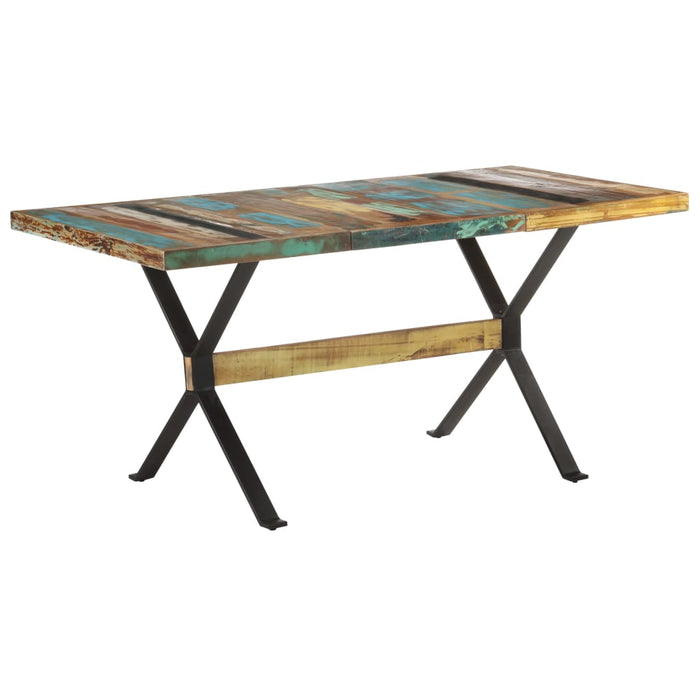 Masă de bucătărie, 160x80x76 cm, lemn masiv reciclat WALTI