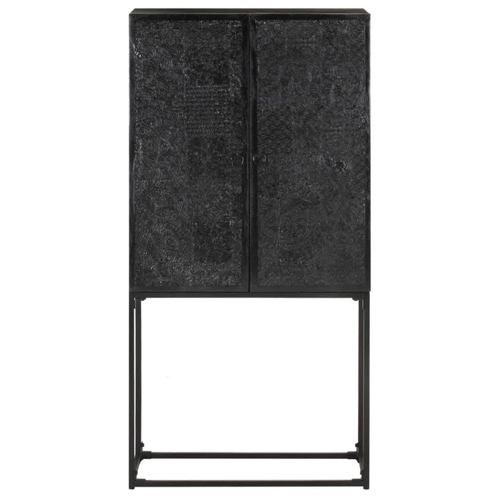 Servantă, negru, 60x30x120 cm, lemn masiv de acacia & mango - WALTI WALTI