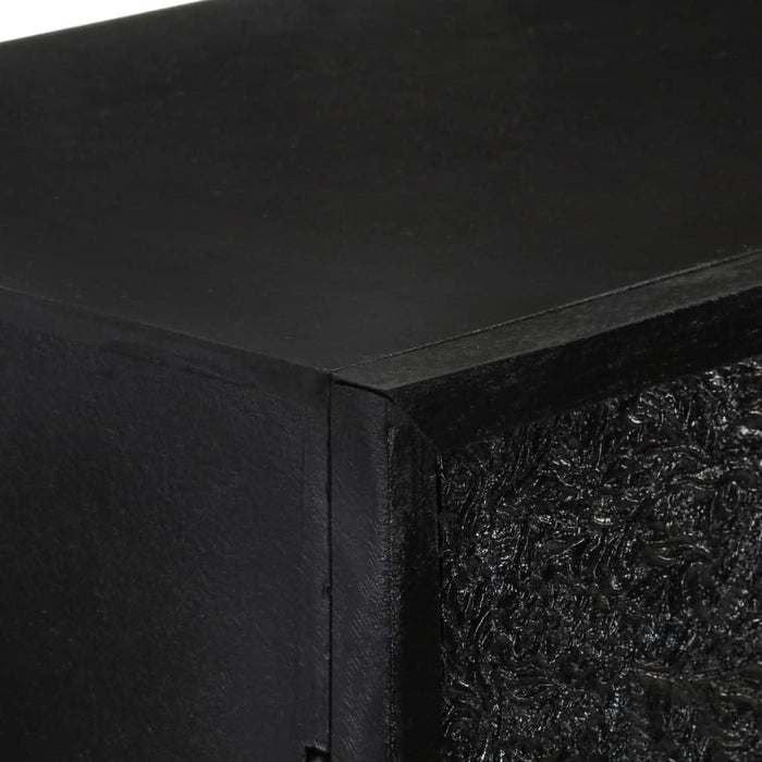 Servantă, negru, 60x30x120 cm, lemn masiv de acacia & mango - WALTI WALTI