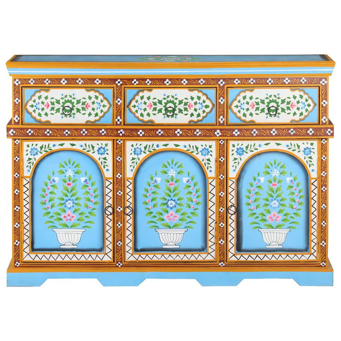 Servantă vopsită manual multicolor, 110x30x76 cm, lemn mango WALTI