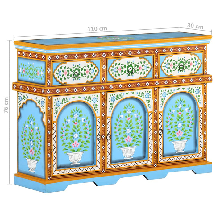 Servantă vopsită manual multicolor, 110x30x76 cm, lemn mango WALTI