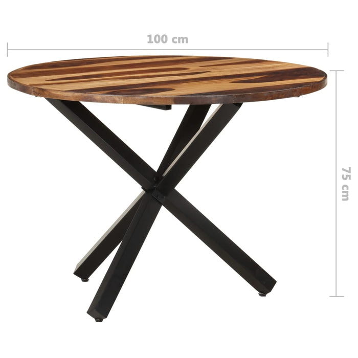 Masă de bucătărie, 100x100x75 cm, lemn acacia, finisaj miere WALTI