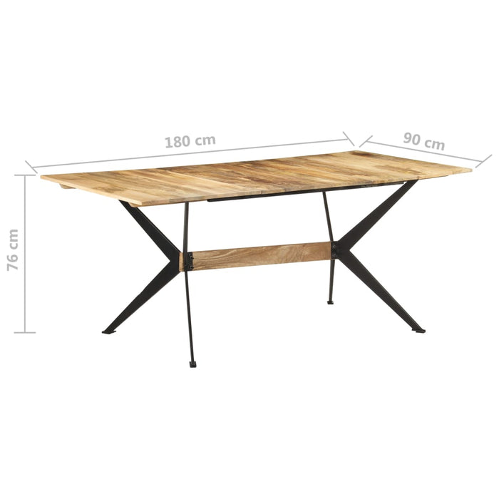 Masă de bucătărie, 180x90x76 cm, lemn masiv de mango - WALTI WALTI