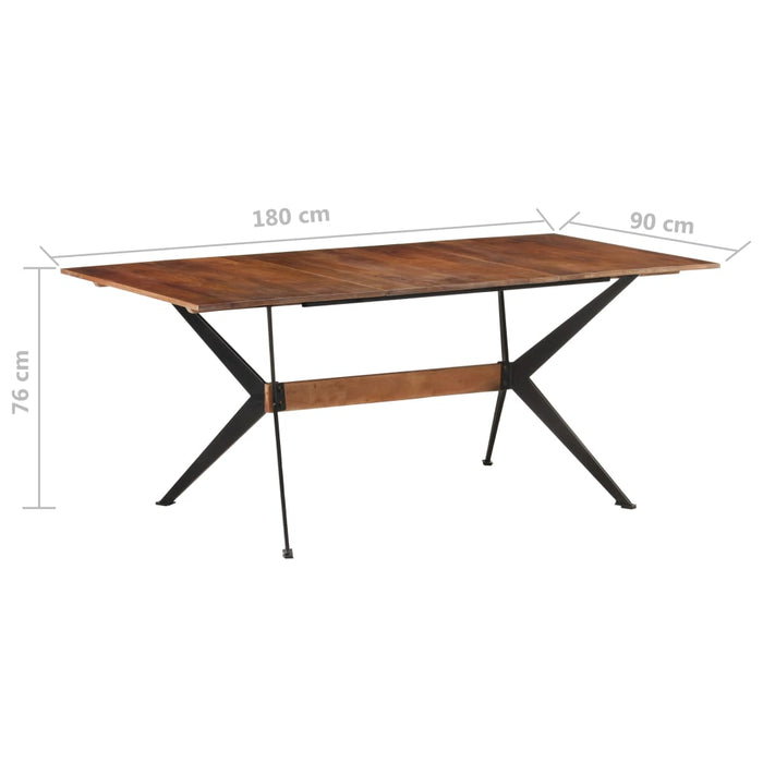 Masă de bucătărie, 180x90x76 cm, lemn masiv de mango WALTI