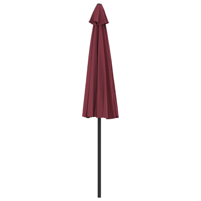 Umbrelă de balcon tijă aluminiu bordo 270x144x222 cm semirotund - WALTI WALTI