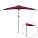 Umbrelă de balcon, tijă aluminiu bordo 300x155x223cm semirotund - WALTI WALTI