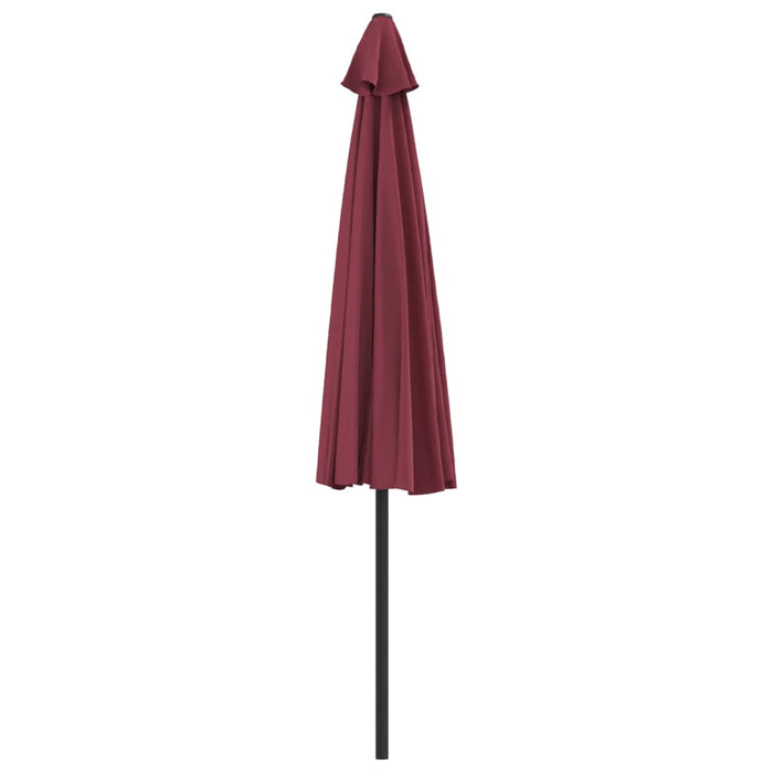Umbrelă de balcon, tijă aluminiu bordo 300x155x223cm semirotund - WALTI WALTI