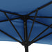 Umbrelă balcon, tijă aluminiu albastru 300x155x223cm semirotund - WALTI WALTI