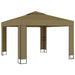 Pavilion cu acoperiș dublu, gri taupe, 3 x 3 x 2,7 m, 180 g/m² - WALTI WALTI