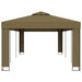 Pavilion cu acoperiș dublu, gri taupe, 3 x 6 m, 180 g/m² - WALTI WALTI