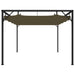 Pavilion grădină, acoperiș retractabil gri taupe 3x3 m 180 g/m² - WALTI WALTI