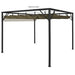 Pavilion grădină, acoperiș retractabil gri taupe 3x3 m 180 g/m² - WALTI WALTI