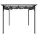 Pergolă cu acoperiș retractabil, antracit, 3x3m, oțel, 180 g/m² - WALTI WALTI