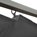Pergolă cu acoperiș retractabil, antracit, 3x3m, oțel, 180 g/m² - WALTI WALTI