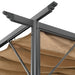 Pergolă cu acoperiș retractabil gri taupe 3x3 m oțel 180 g/m² - WALTI WALTI