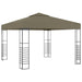 Pavilion de grădină, gri taupe, 3 x 3 m, 180 g/m² - WALTI WALTI