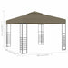 Pavilion de grădină, gri taupe, 3 x 3 m, 180 g/m² - WALTI WALTI