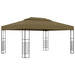 Pavilion de grădină, gri taupe, 3 x 4 m, 180 g/m² - WALTI WALTI
