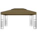 Pavilion de grădină, gri taupe, 3 x 4 m, 180 g/m² - WALTI WALTI