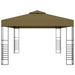Pavilion de grădină, gri taupe, 3 x 4 m, 180 g/m² - WALTI WALTI