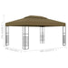 Pavilion de grădină, gri taupe, 3 x 4 m, 180 g/m² - WALTI WALTI