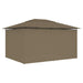 Pavilion de grădină cu perdele, gri taupe, 4 x 3 m, 180 g/m² - WALTI WALTI