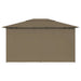 Pavilion de grădină cu perdele, gri taupe, 4 x 3 m, 180 g/m² - WALTI WALTI
