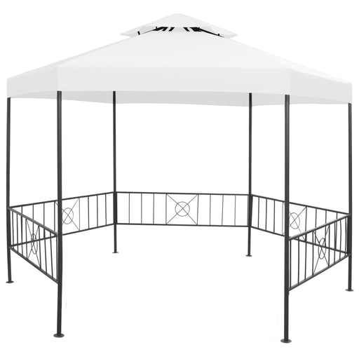 Pavilion de grădină, alb, 323 x 275 x 265 cm, 180 g/m² - WALTI WALTI