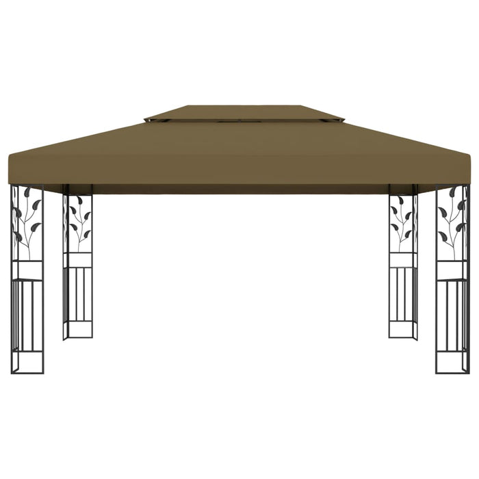 Pavilion cu acoperiș dublu, gri taupe, 3 x 4 m, 180 g/m² - WALTI WALTI