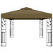 Pavilion cu acoperiș dublu, gri taupe, 3 x 4 m, 180 g/m² - WALTI WALTI
