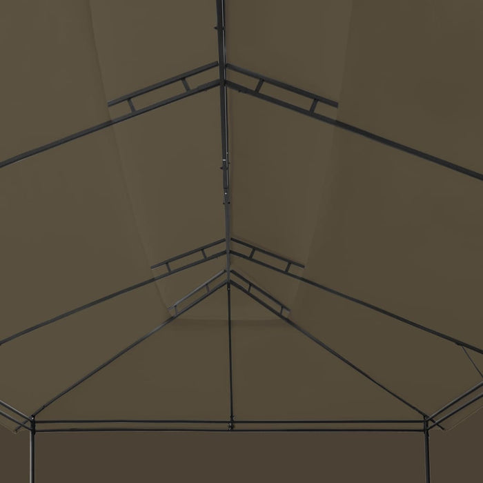 Pavilion cu perdele, gri taupe, 600 x 298 x 270 cm, 180 g/m² - WALTI WALTI